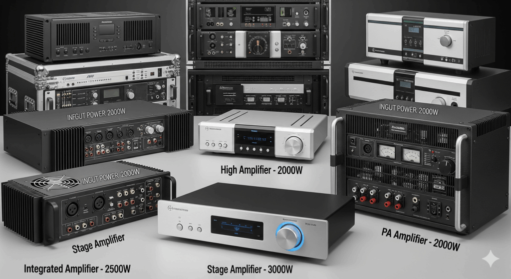 Amplifiers with input power 2000W and above