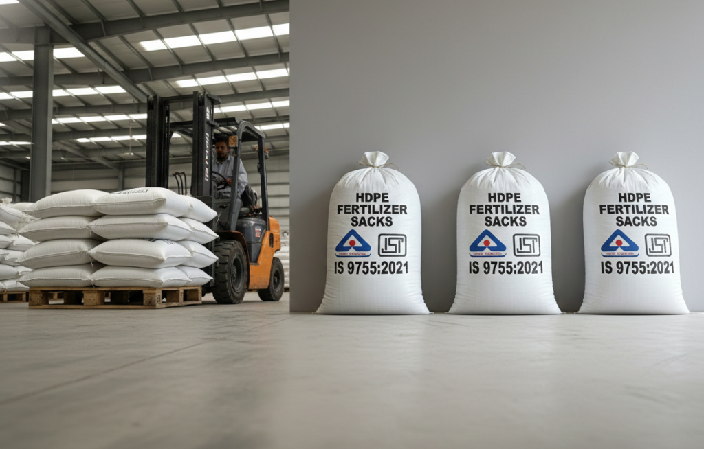 Textiles—High Density Polyethylene (HDPE) / Polypropylene (PP) Woven Sacks for Packaging Fertilizers.