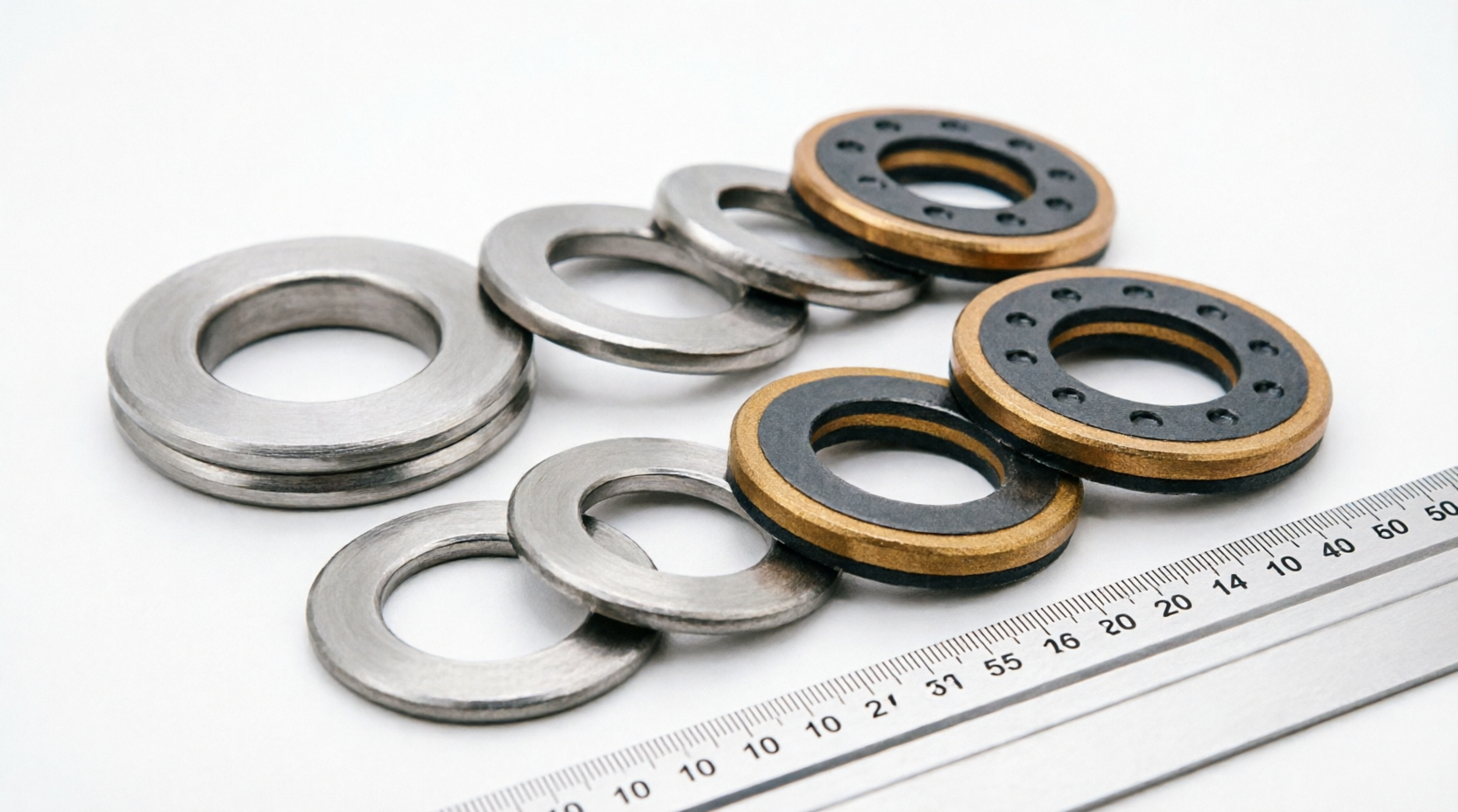 Plain Bearings Ring Type Thrust Washers Made from Strip