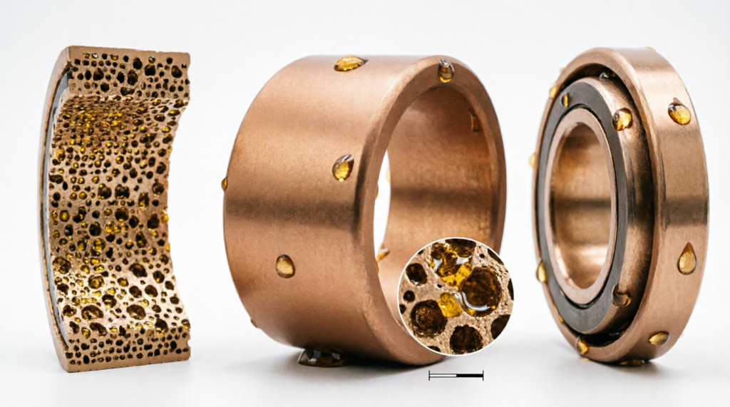 Porous Metal Powder Oil Impregnated Bearings